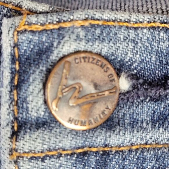 Vintage Citizens of Humanity Jeans 28 Ingrid 002 Stretch Low Waist Flare - Picture 8 of 16